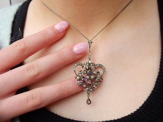 belle epoch diamond pendant