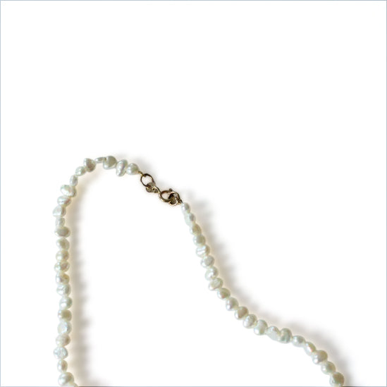 Vintage Sea Pearl Necklace with 9ct Gold Catch
