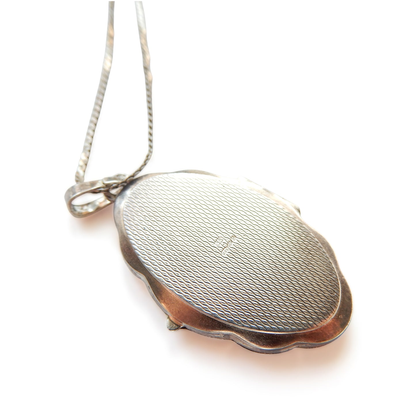 Vintage Sterling Silver K&L Locket with Chain