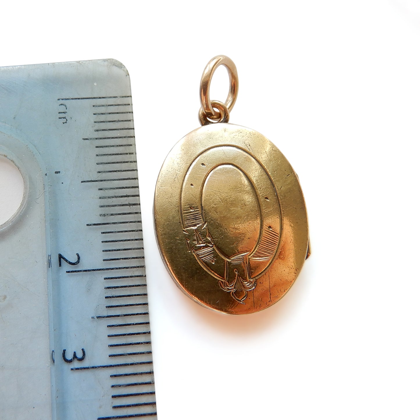 Antique 9ct Gold Back & Front Buckle Locket