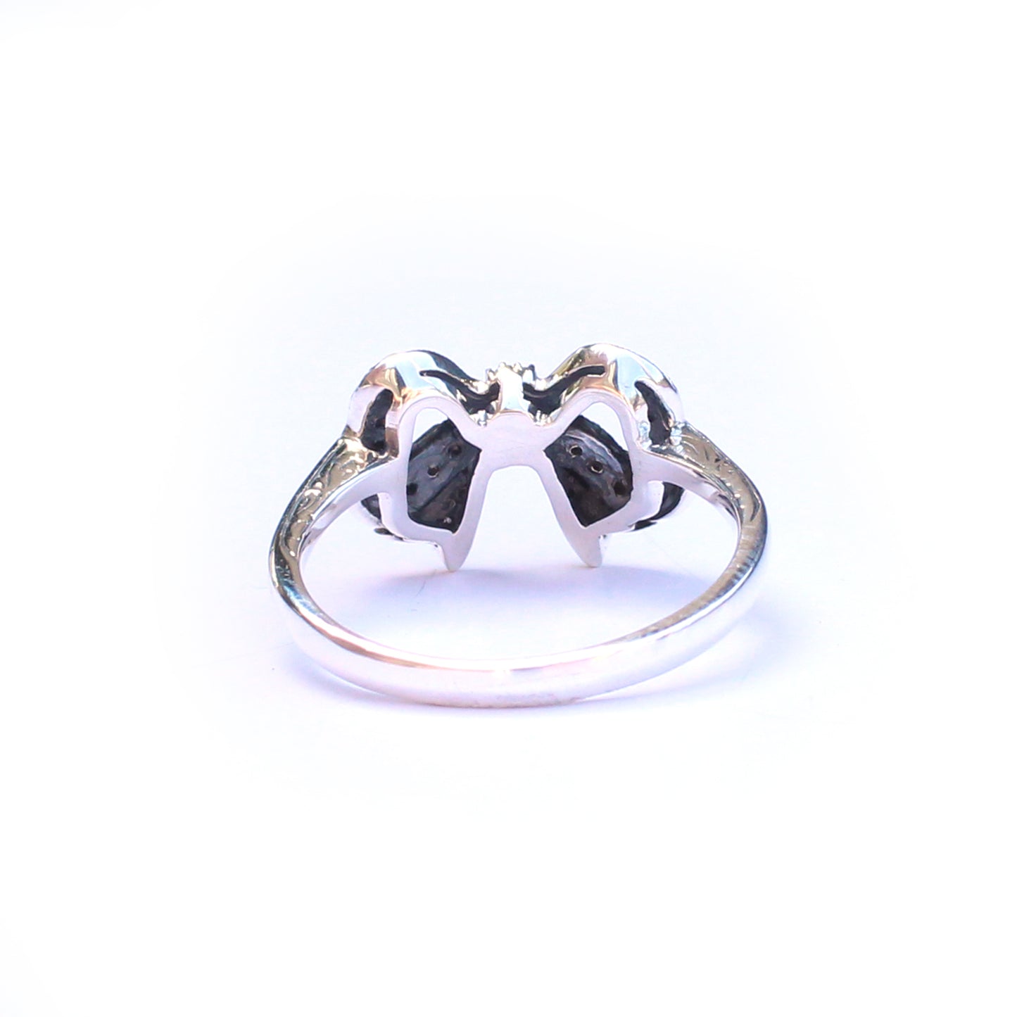 Sterling Silver Opal Ribbon Ring