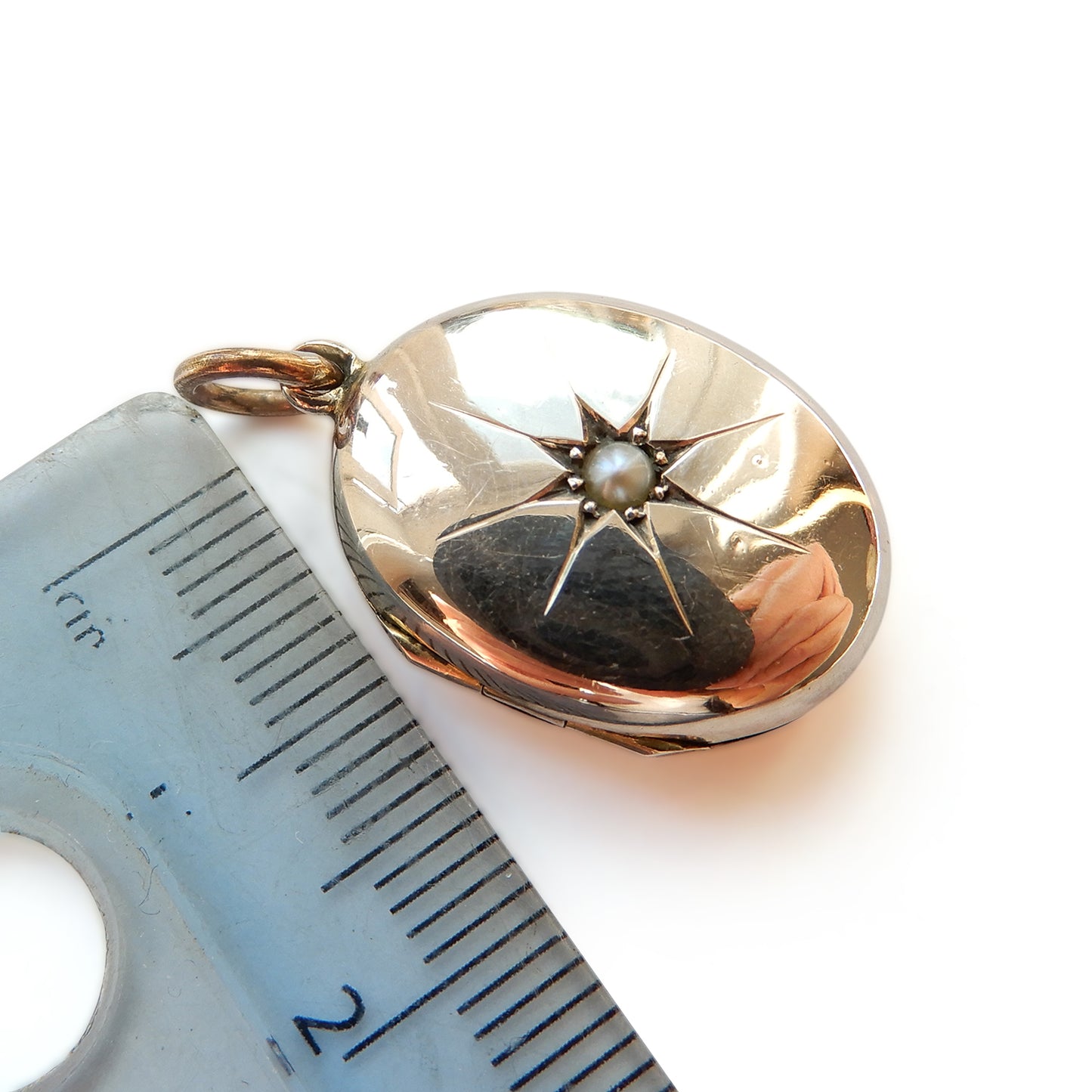 Antique 9ct Gold Seed Pearl Locket