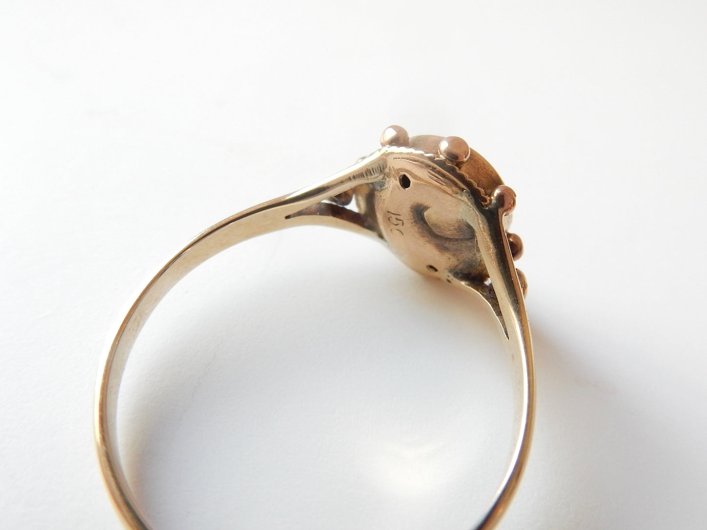 Victorian 15ct Gold Diamond Star Ring