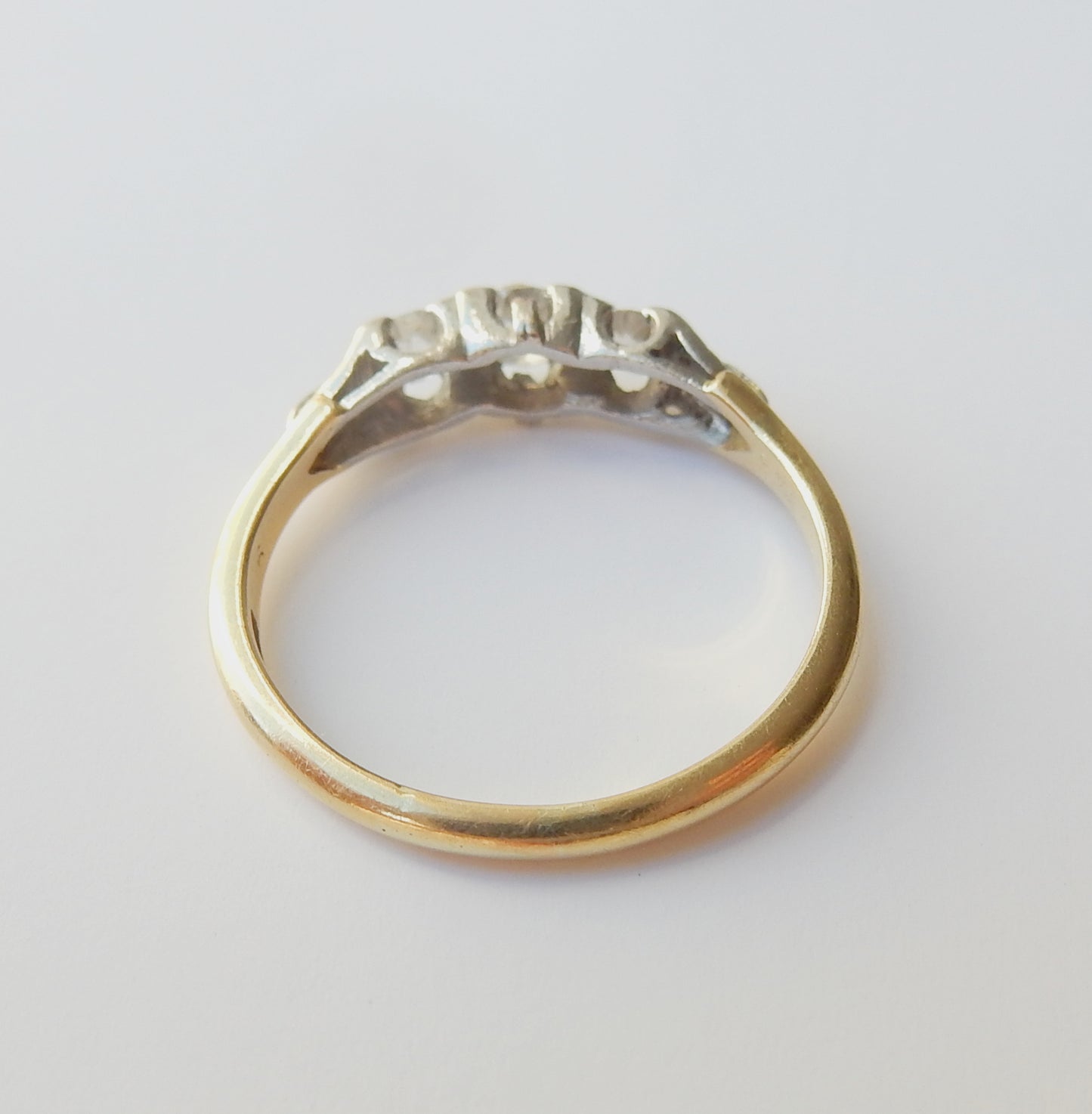 Art Deco 18ct Gold Platinum & Diamond Ring