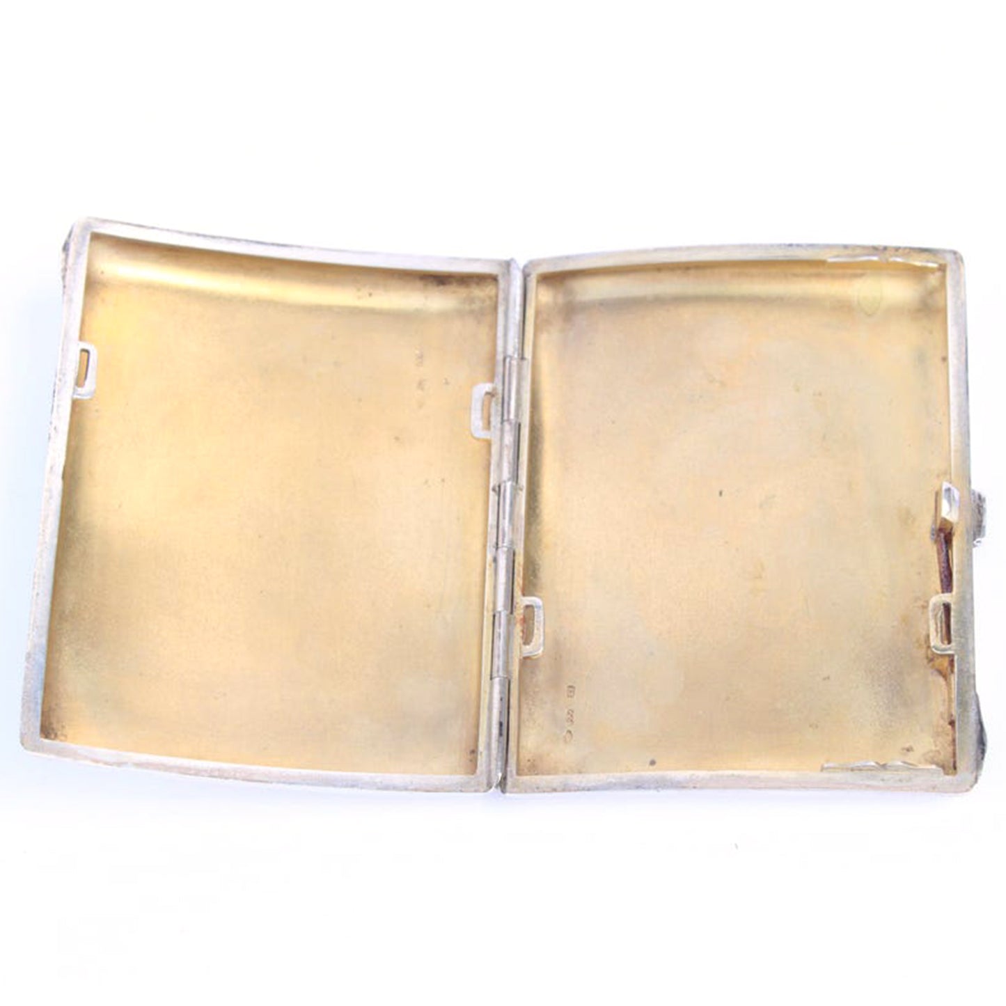Antique Continental Silver Erotica Enamel Cigarette Case