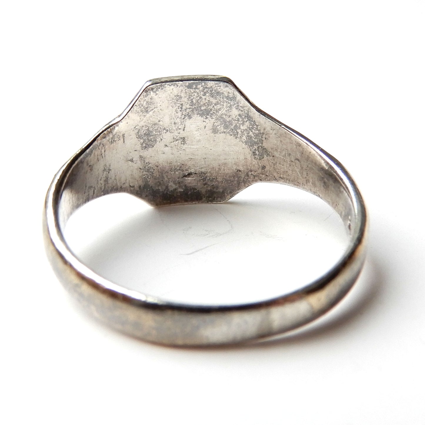 Vintage 9ct on Solid Silver Signet Ring