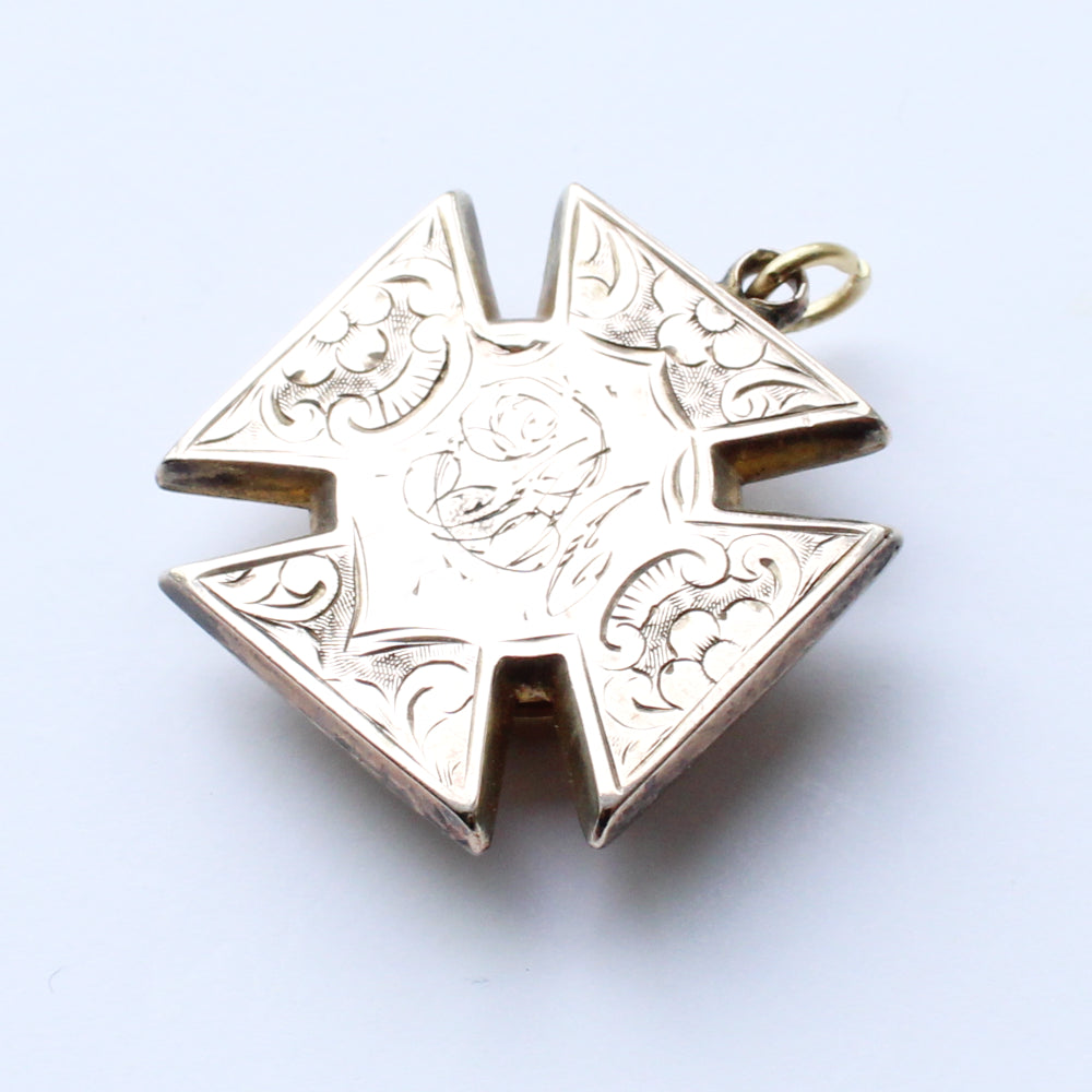 Victorian 9ct Gold Back & Front Sardonyx Locket