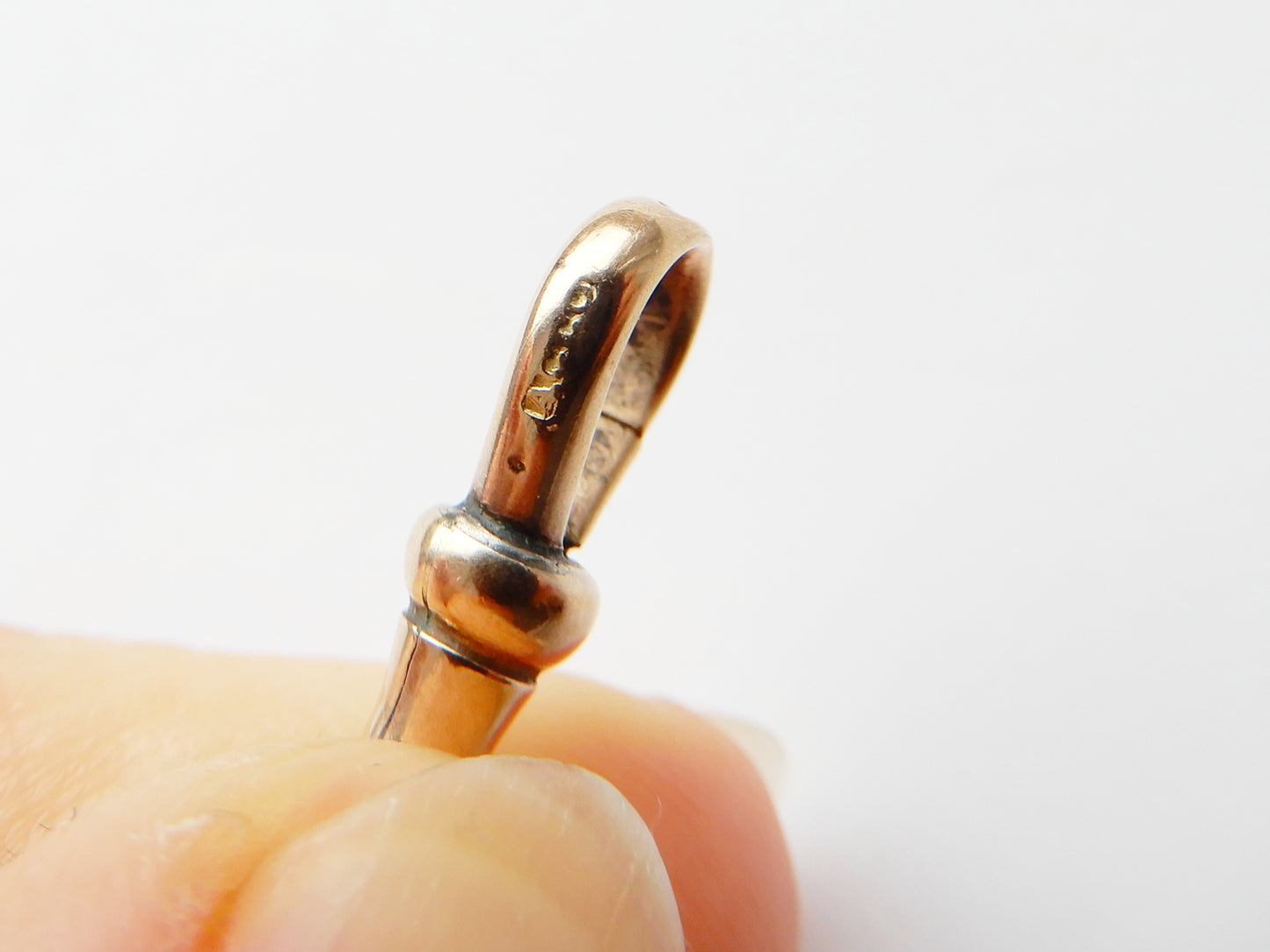 Antique 9ct Gold Dog Clip Charm Clasp (1.9grams)