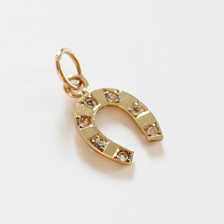 Antique 9ct Gold Horseshoe Charm