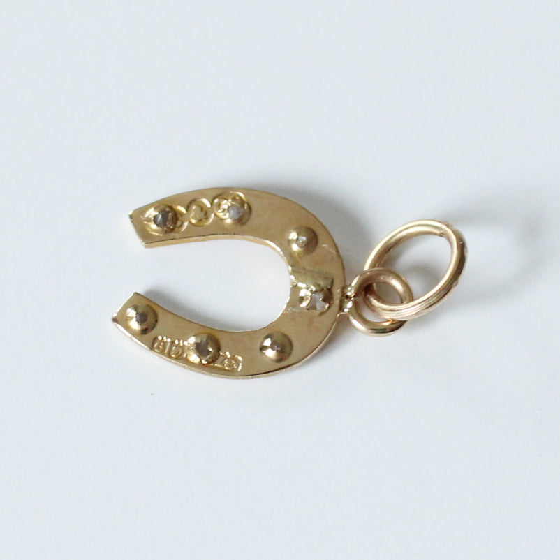 Antique 9ct Gold Horseshoe Charm