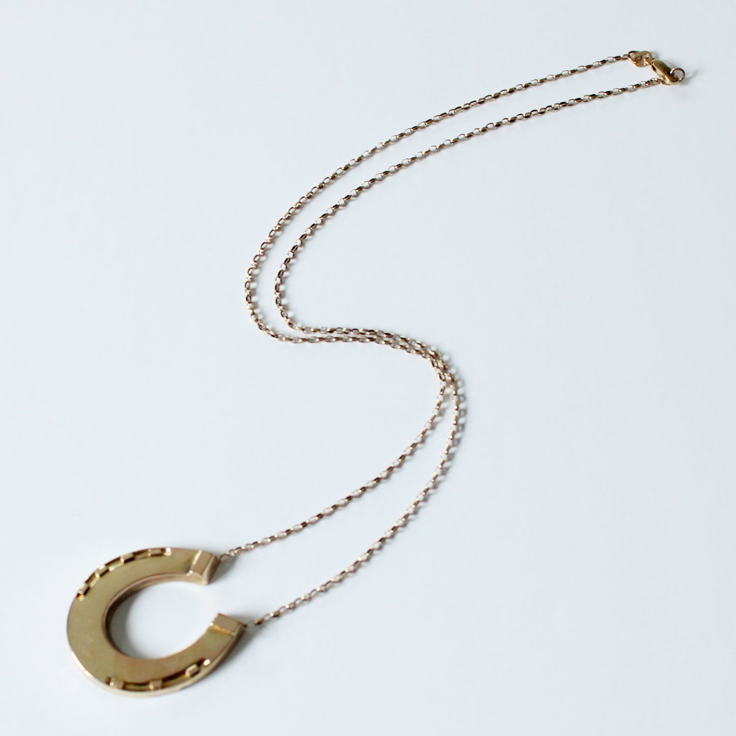 Antique 9ct God Horse Shoe Necklace
