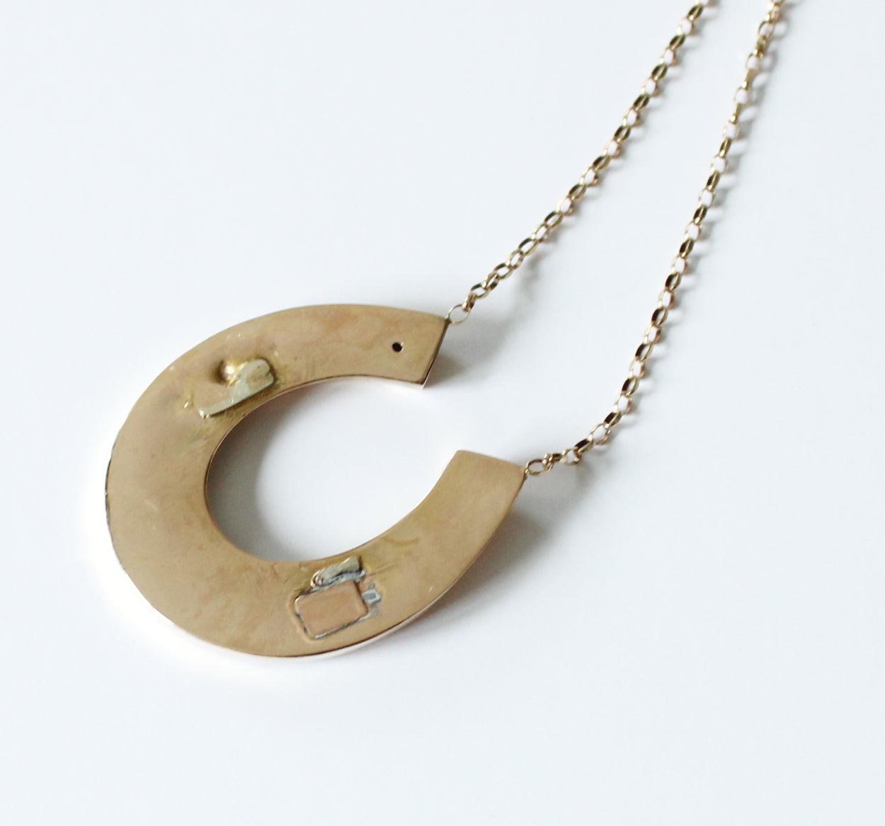 Antique 9ct God Horse Shoe Necklace