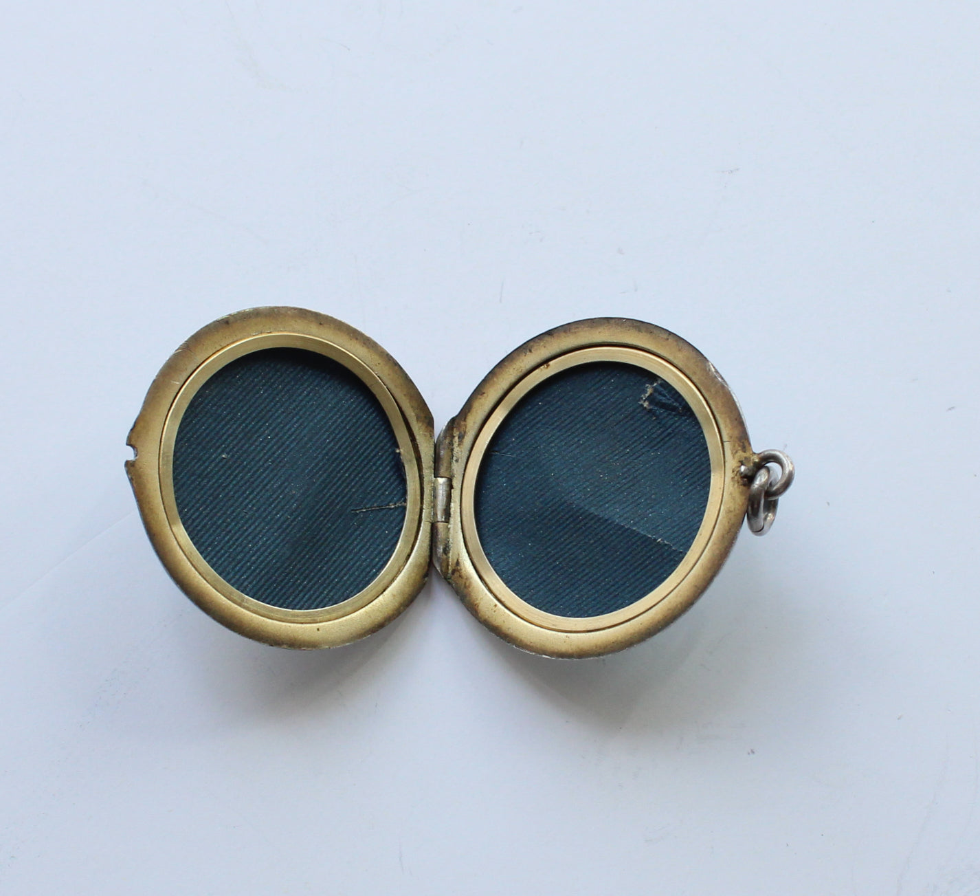 Antique French Silver Guilloche Enamel Flower Locket