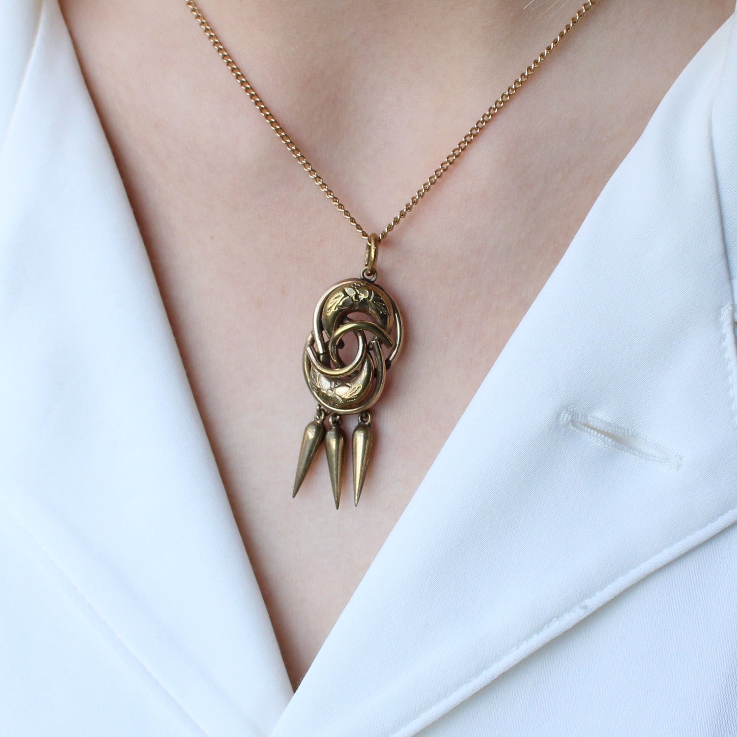 Victorian Pinchbeck Tassel Pendant