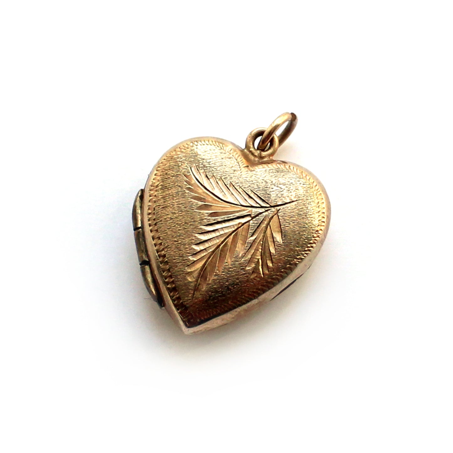 Antique 9ct Gold Back & Front Heart Locket