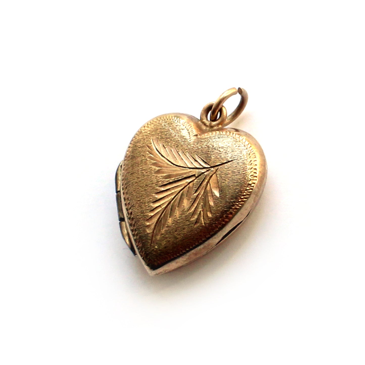 Antique 9ct Gold Back & Front Heart Locket