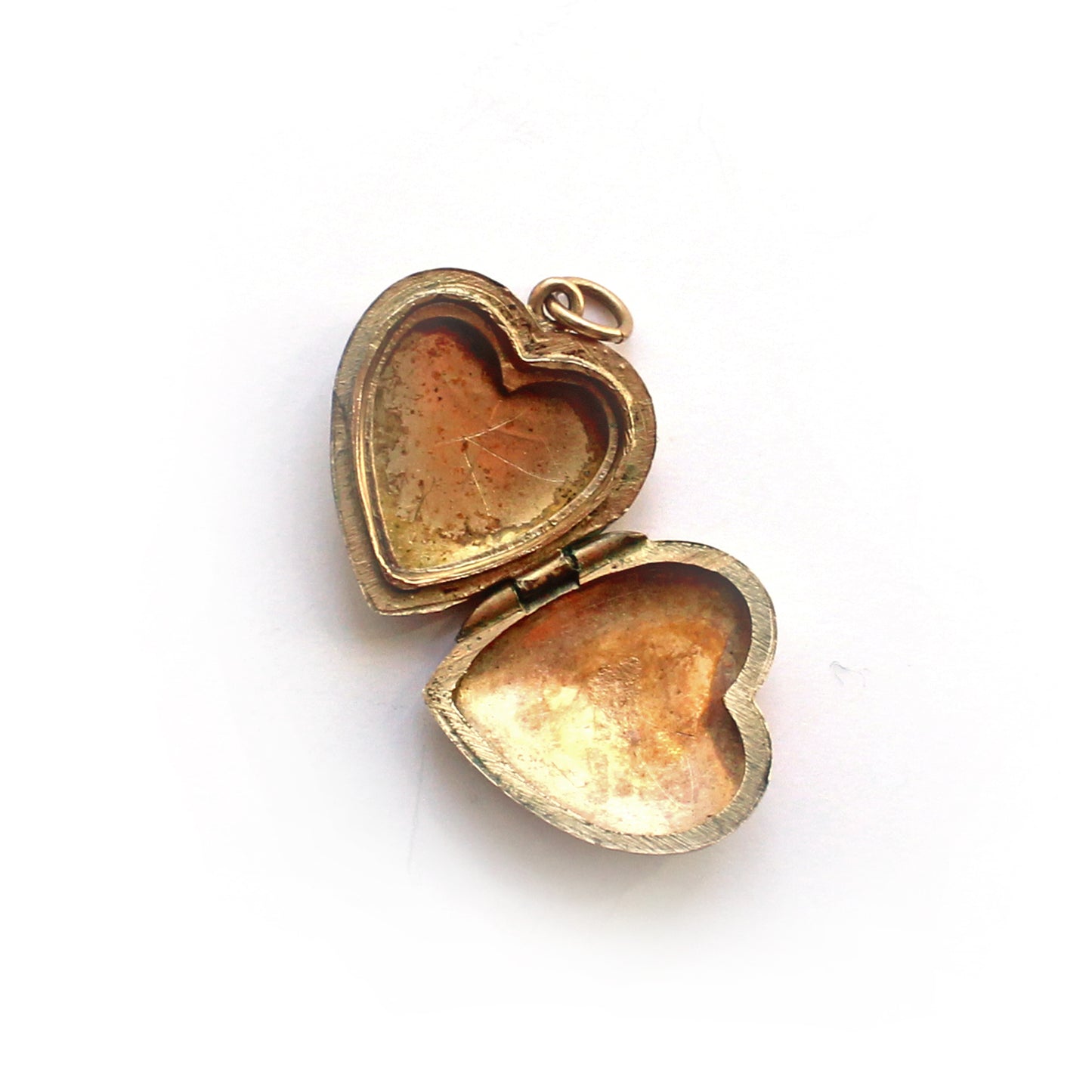 Antique 9ct Gold Back & Front Heart Locket