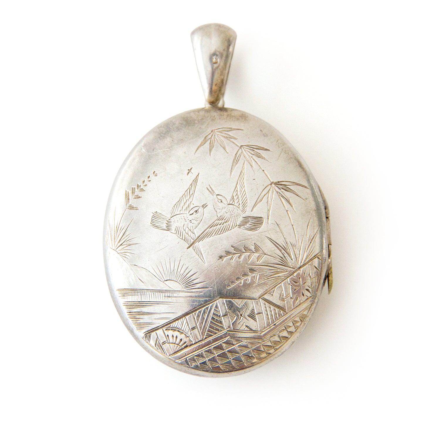 Antique Aesthetic Period Soild Silver Locket