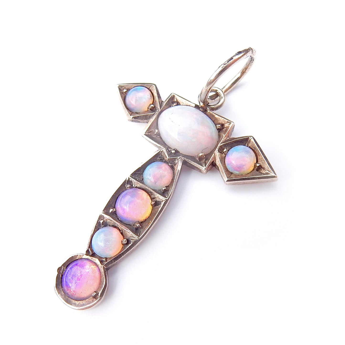 Exquisite Victorian 9ct Gold Opal Pendant