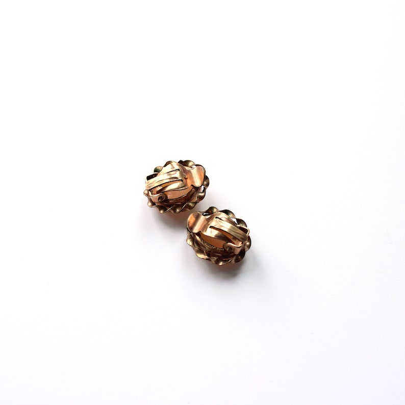 Antique 9ct RG Carved Shell Cameo Earrings