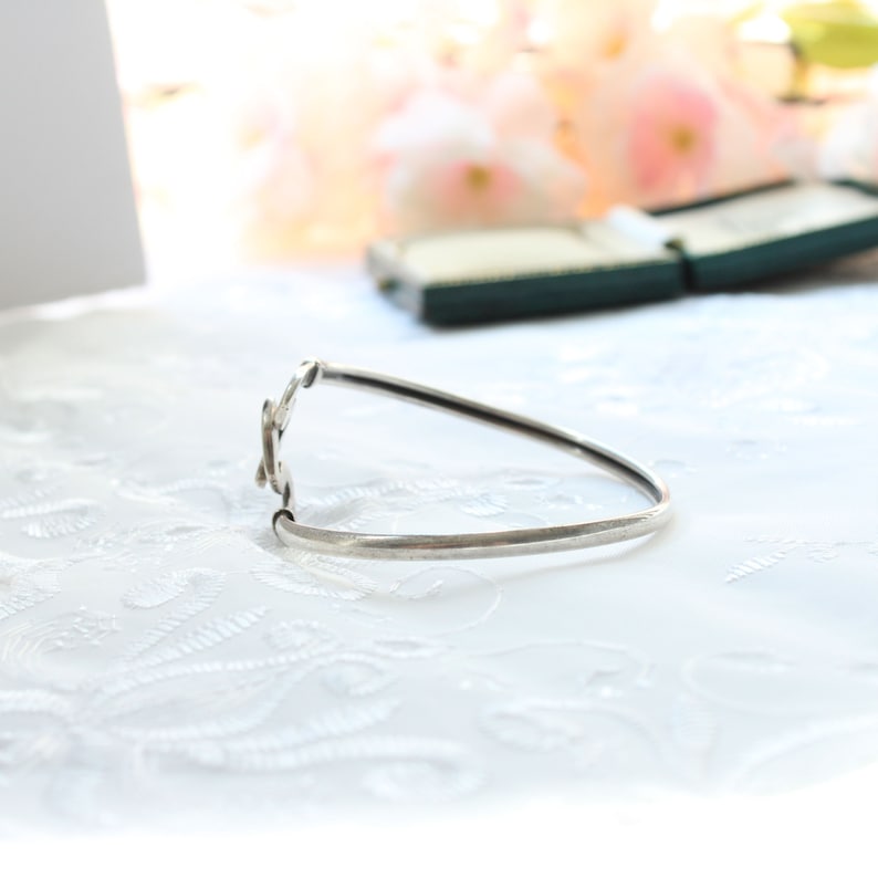Vintage Sterling Silver Snake Bangle