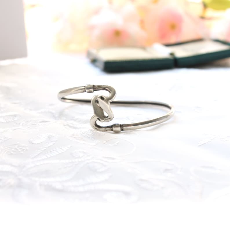 Vintage Sterling Silver Snake Bangle