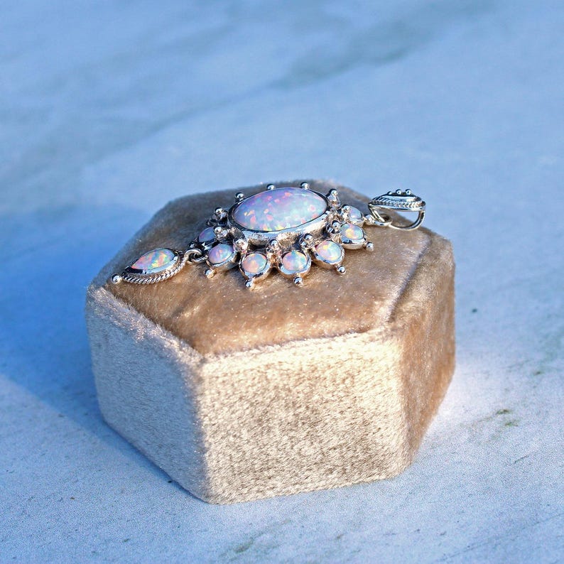 Sterling Silver Opal Pendant