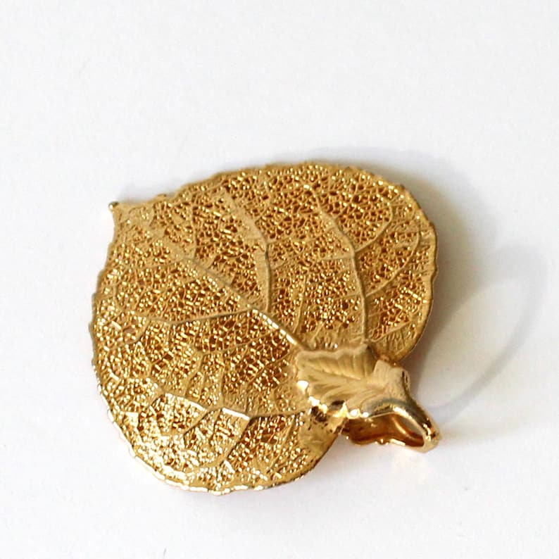 Real 22ct Gold Dipped Leaf