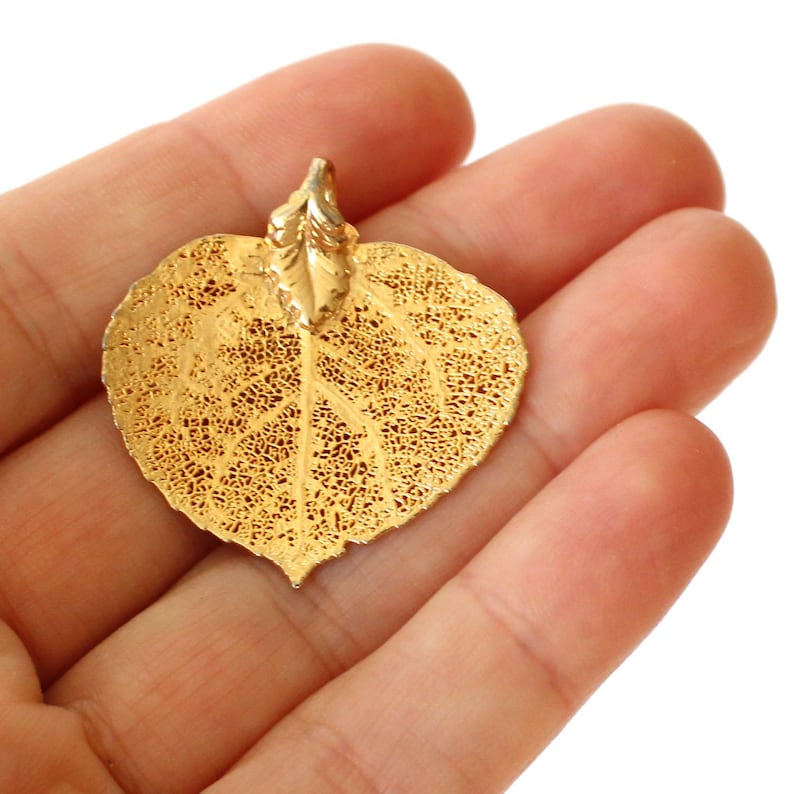 Real 22ct Gold Dipped Leaf