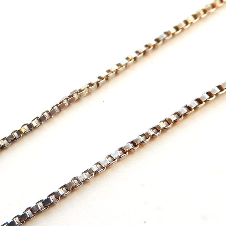 Vintage Solid Silver Citrine Aqua Smokey Quartz Gemstone Necklace