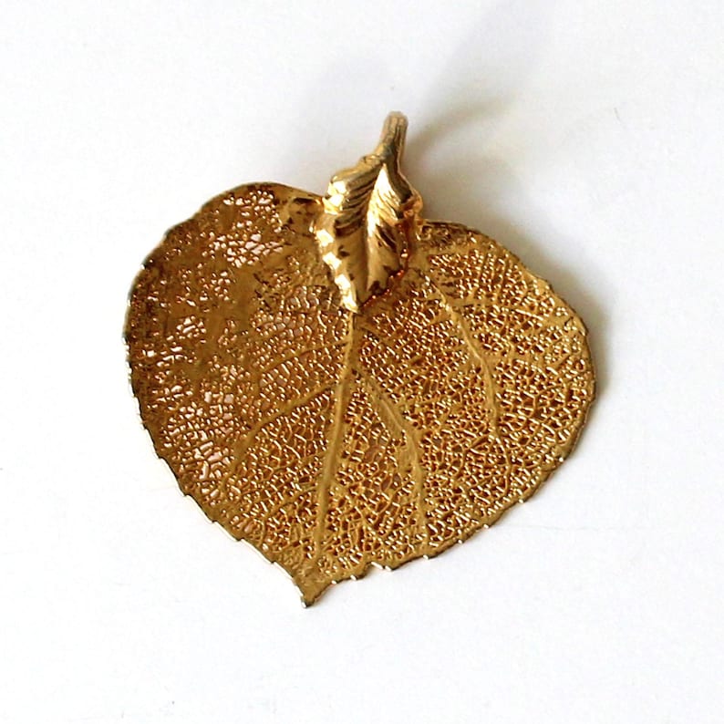 Real 22ct Gold Dipped Leaf