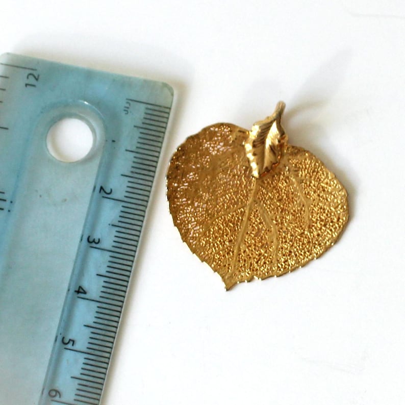 Real 22ct Gold Dipped Leaf