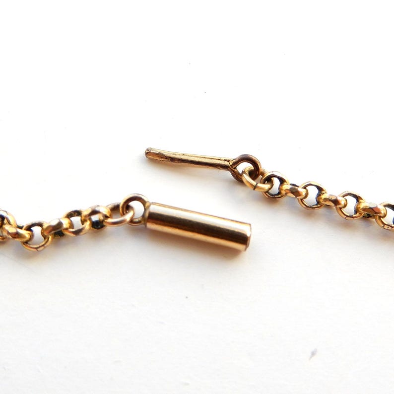 Vintage Rolled Gold Belcher Chain with Barrel Clasp 17inches (5.4grams)