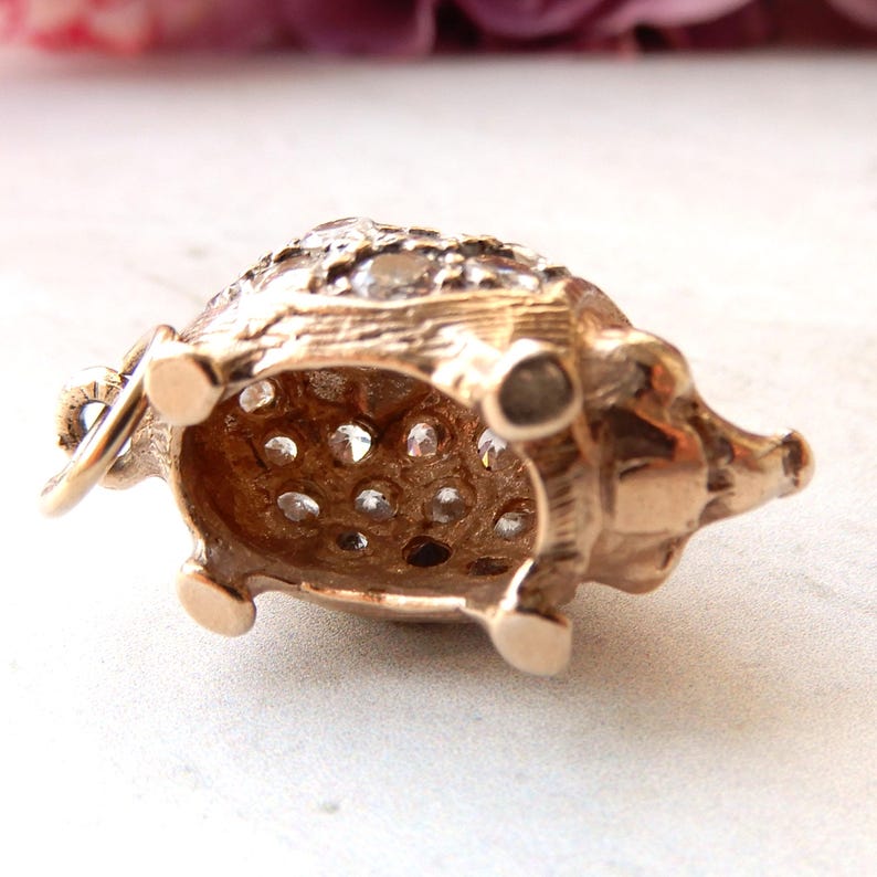 Vintage 9ct Gold Hedgehog Charm