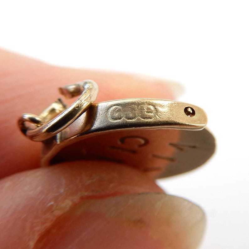 Vintage 9ct Gold Why Worry Spinner Charm