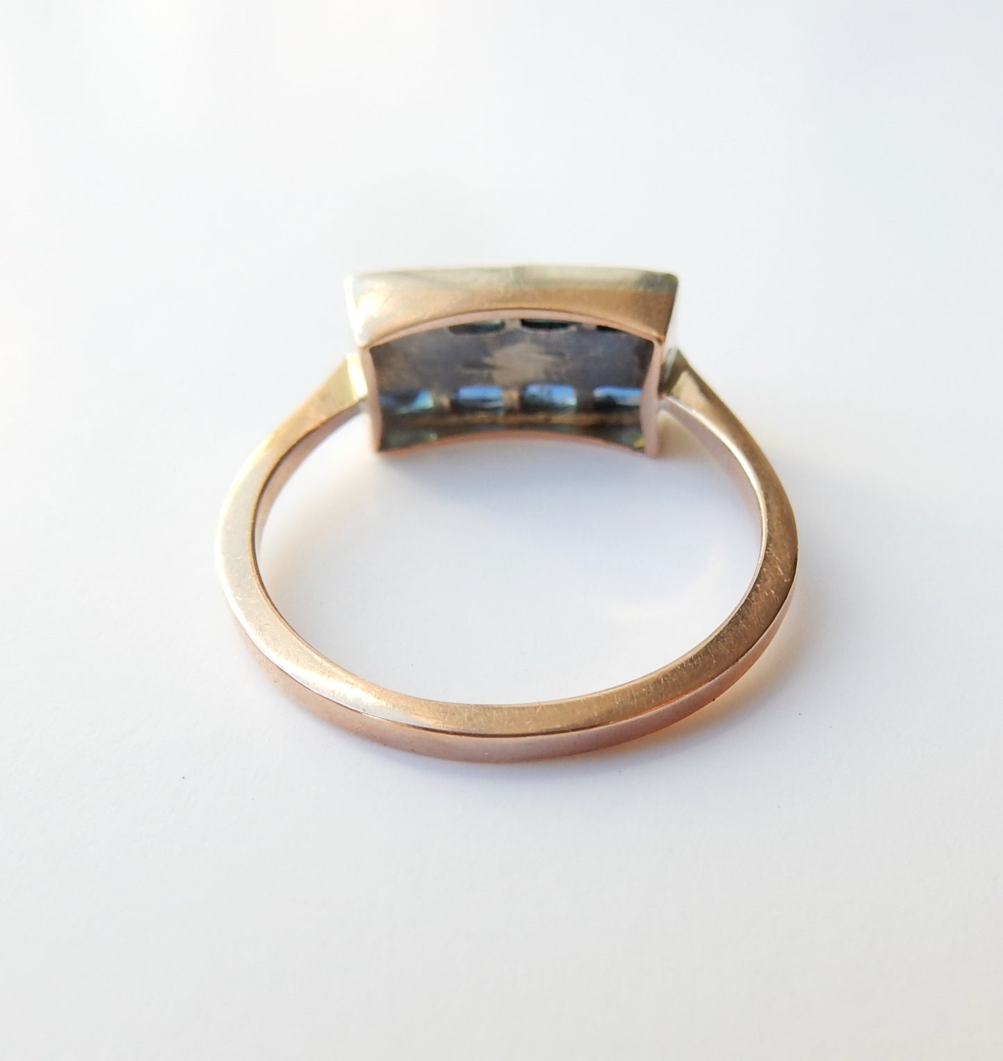 Art Deco Sapphire & Diamond Ring US Size 6 ¾ UK O