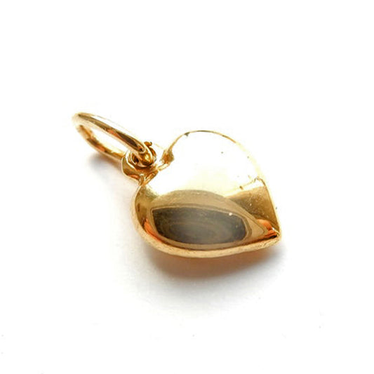 Vintage 18ct Gold Puffy Heart Charm (1.02grams)