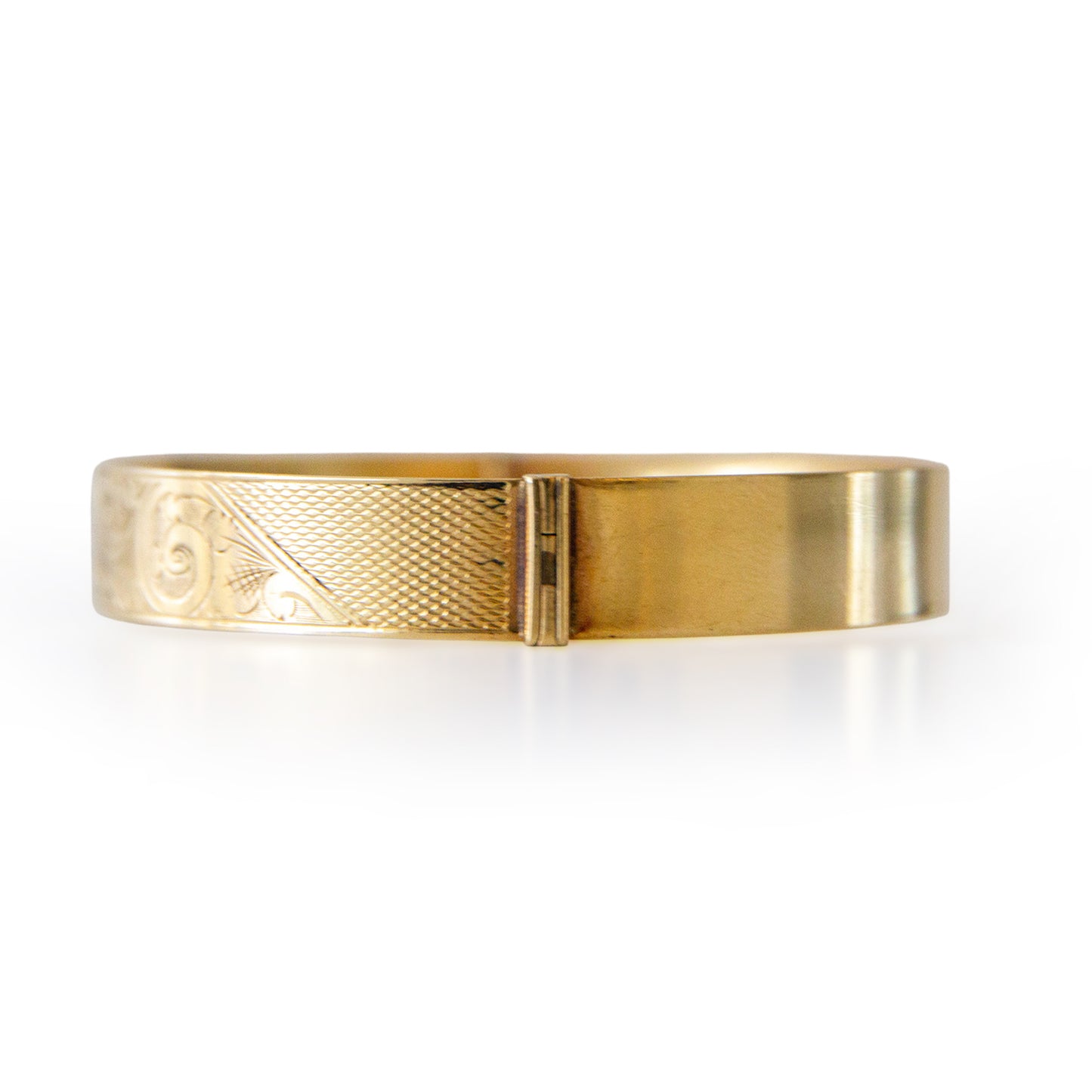 Antique 9ct Rolled Gold Hinged Bangle