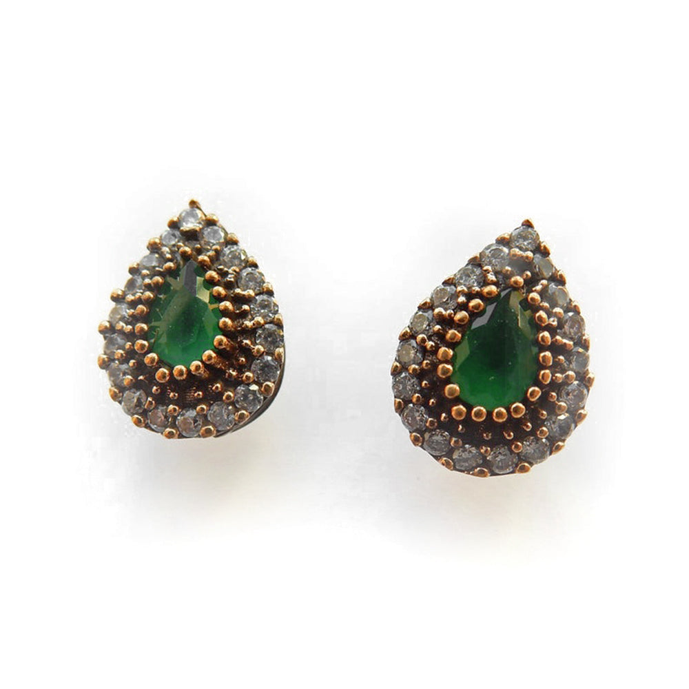 Vintage Sterling Silver Chalcedony Earrings