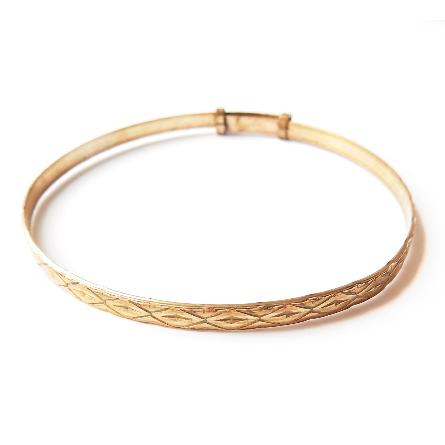 Vintage 9ct Rolled Gold Expandable Bangle Bracelet