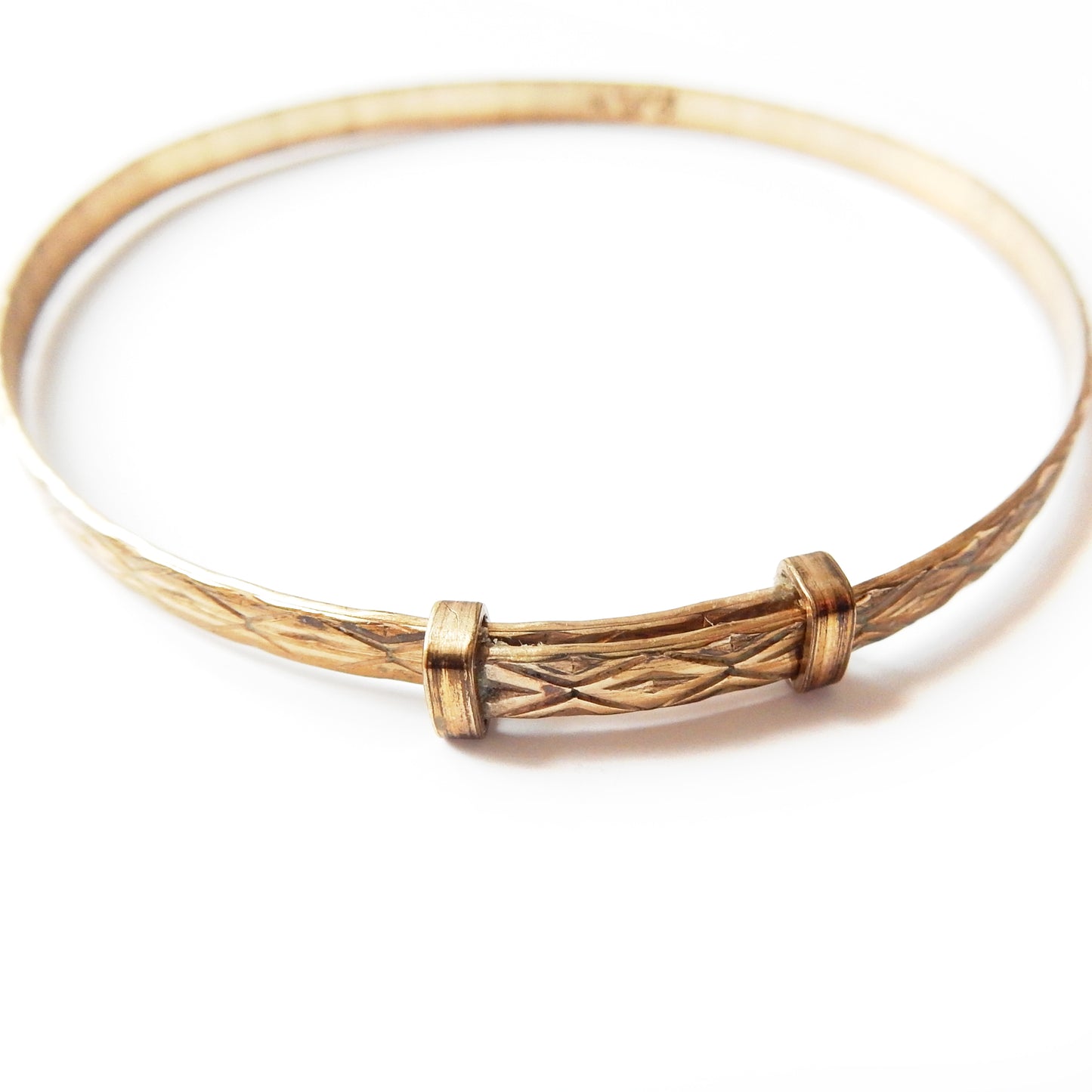 Vintage 9ct Rolled Gold Expandable Bangle Bracelet