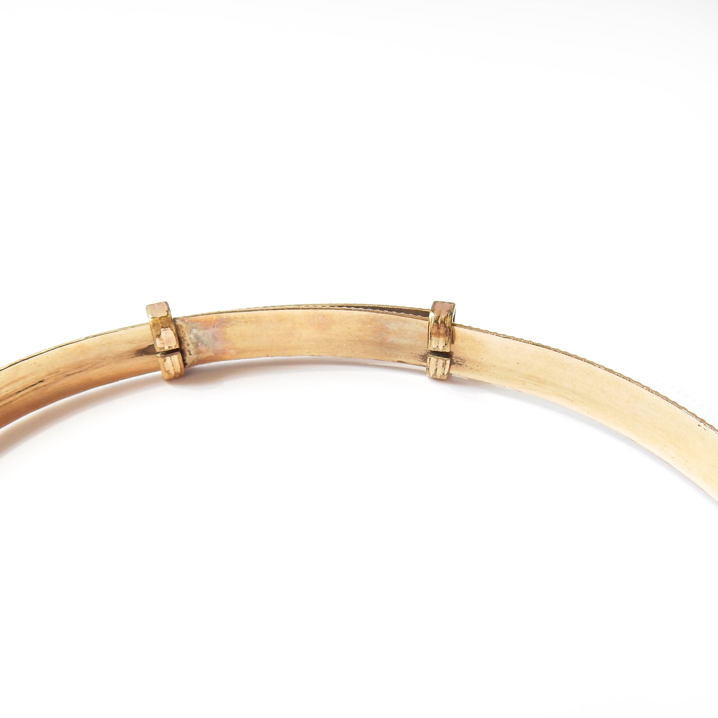 Vintage 9ct Rolled Gold Expandable Heart Bangle Bracelet