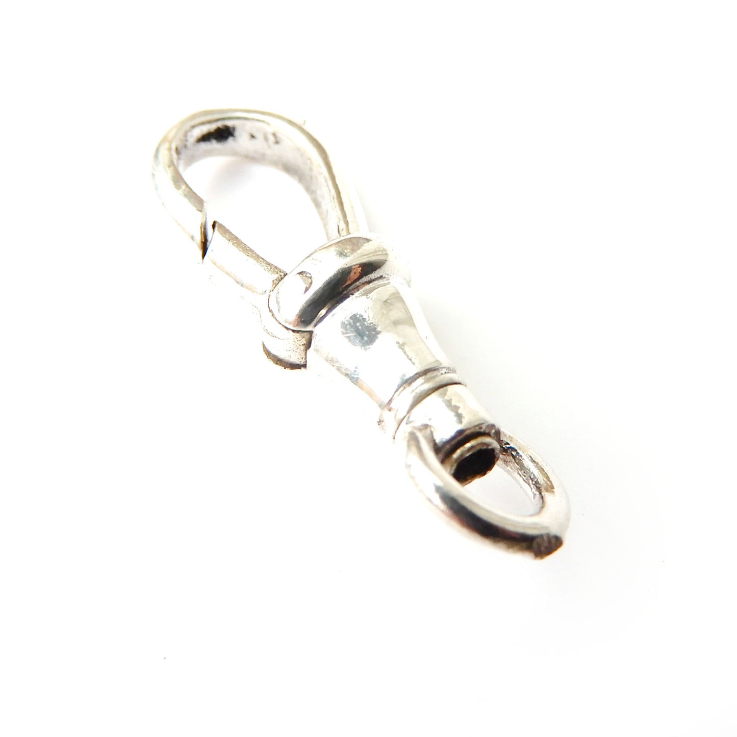 Vintage Sterling Silver Dog Clip Charm Clasp Silver Jewellery Finding