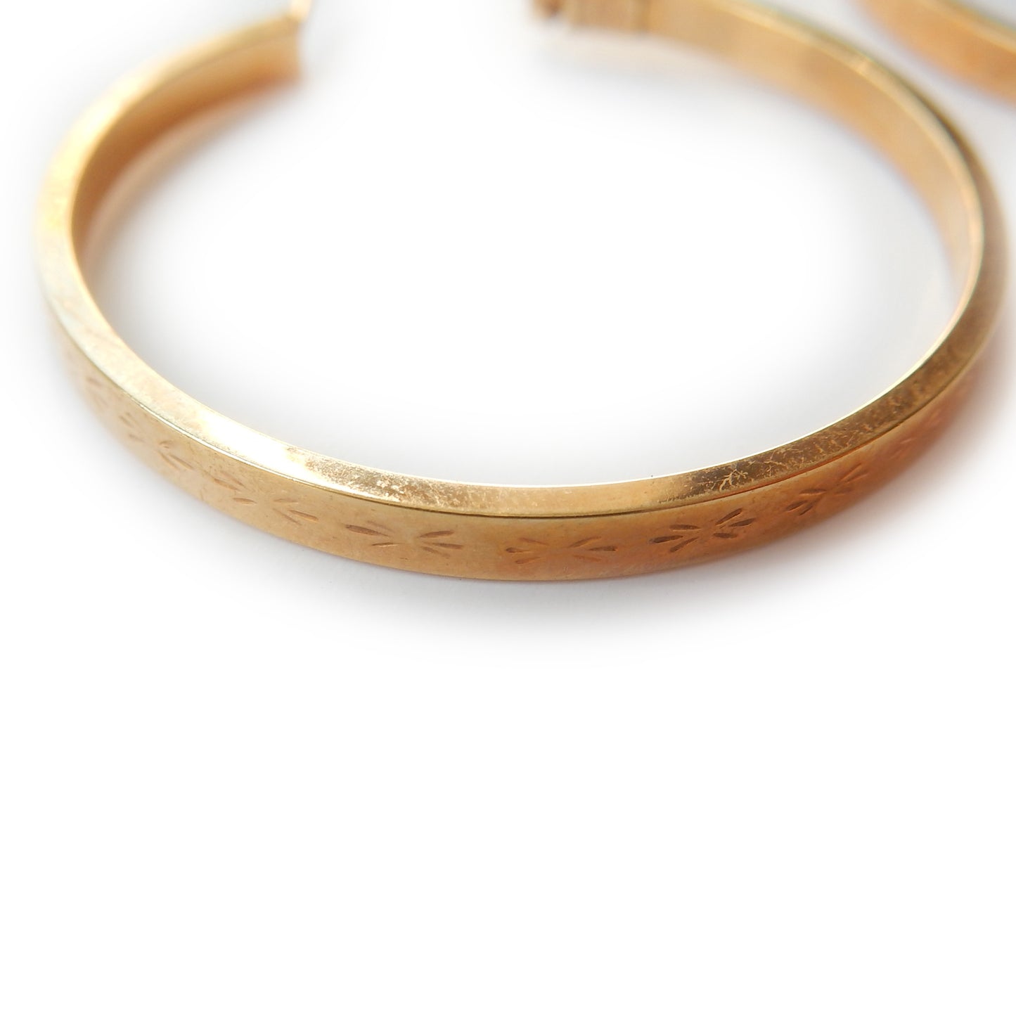 Vintage 9ct Gold Hoop Earrings (3.1grams)