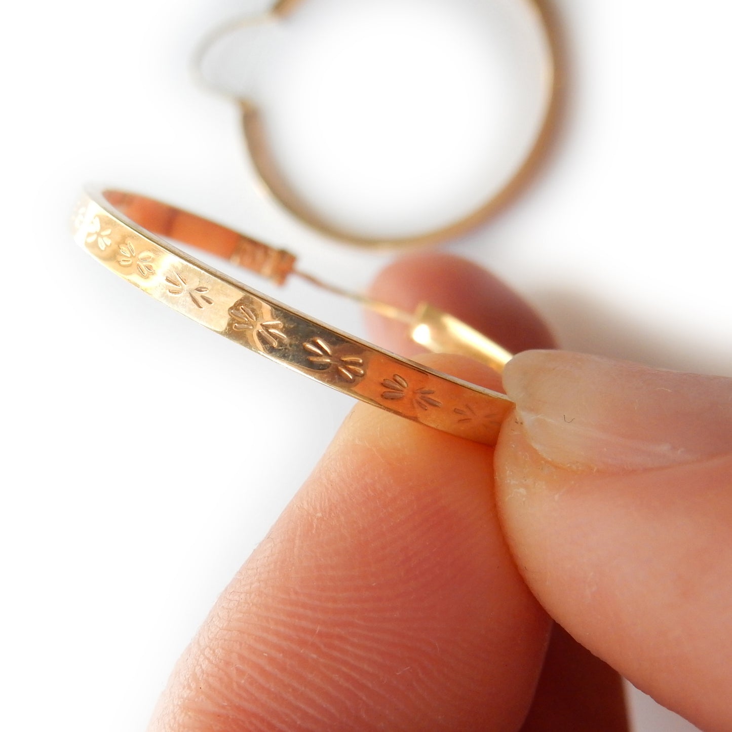 Vintage 9ct Gold Hoop Earrings (3.1grams)