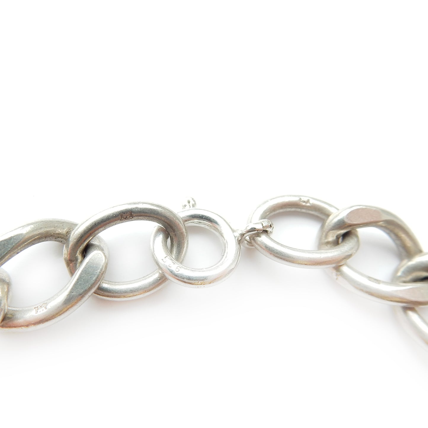 Chunky Vintage Solid Silver Curb Link Bracelet