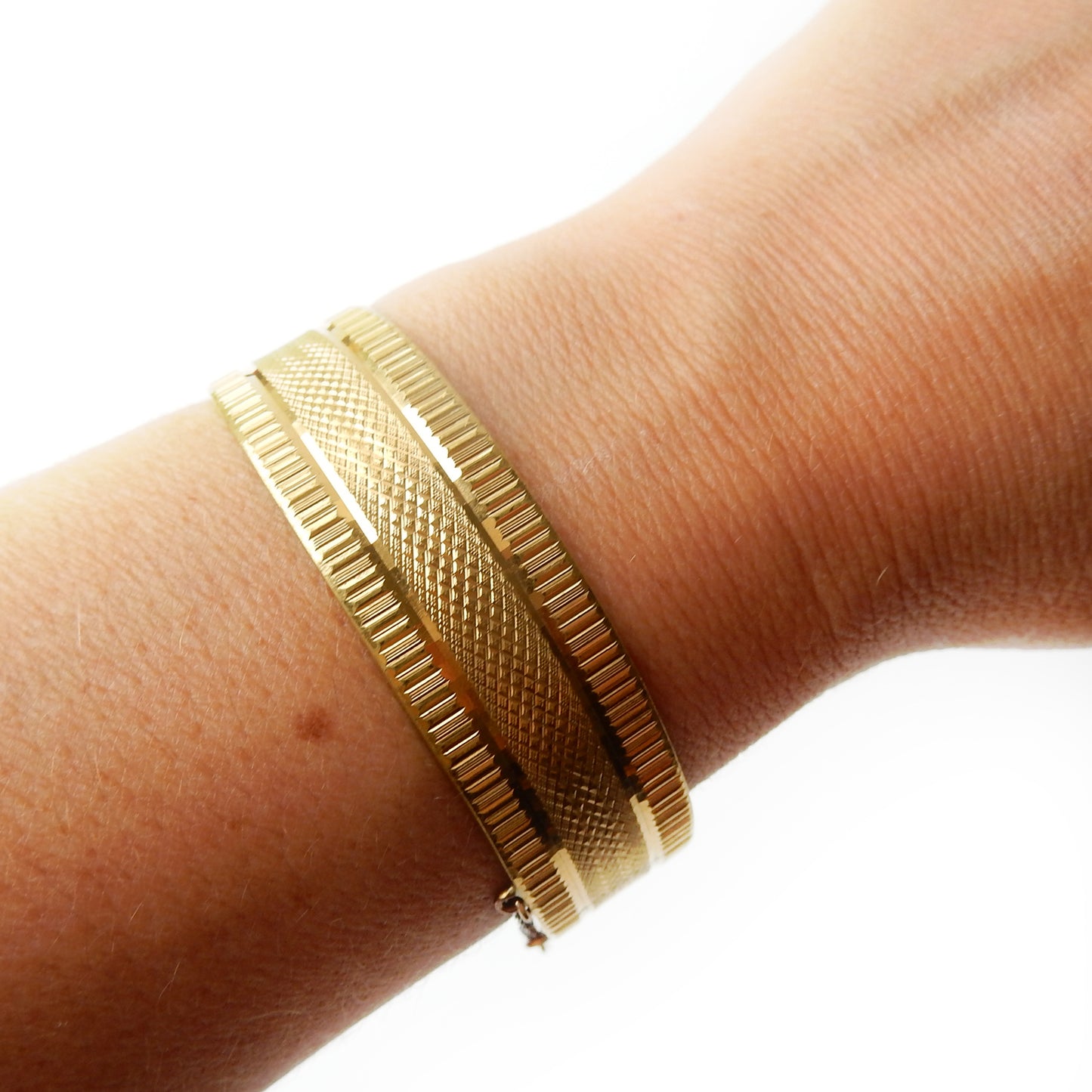 Vintage 18ct Gold Plated Bangle Bracelet