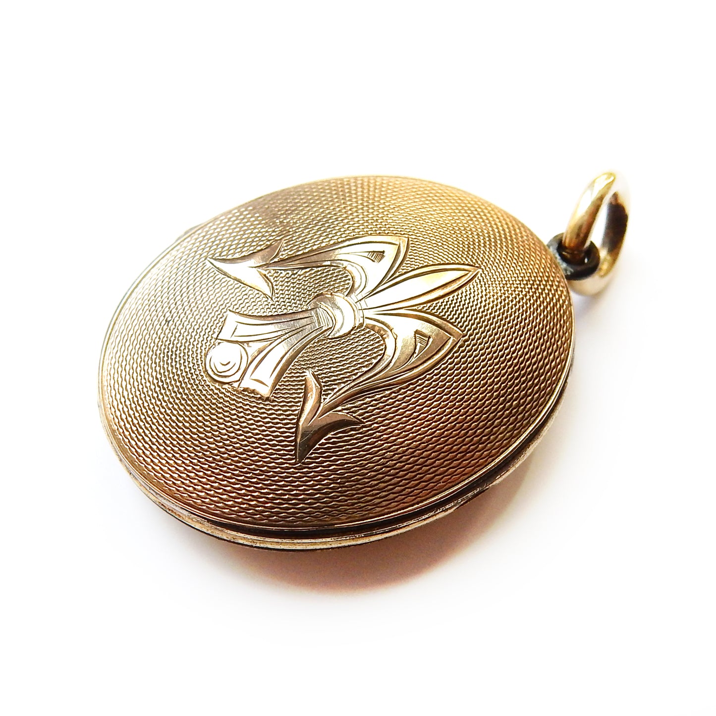 Antique Rolled Gold Fleur De Lis Locket
