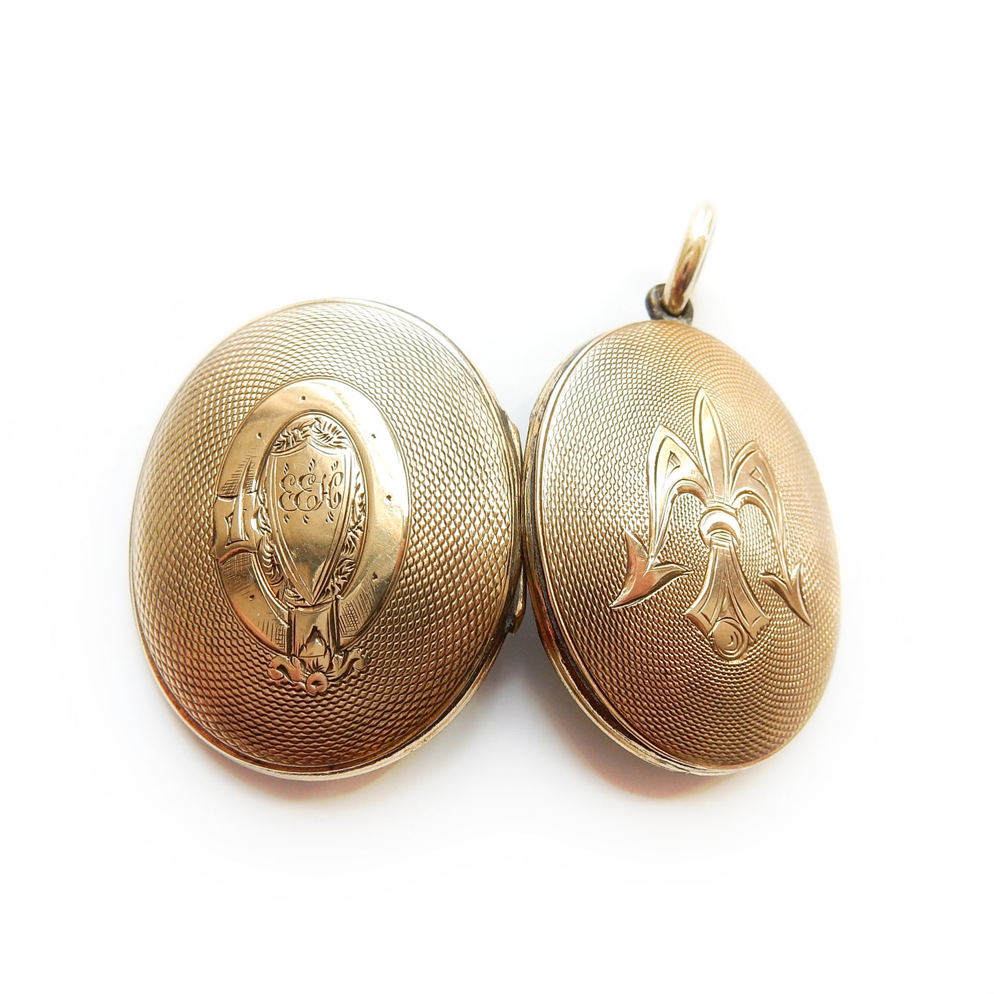 Antique Rolled Gold Fleur De Lis Locket