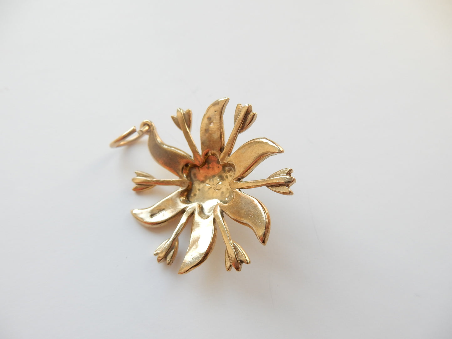 Antique 9ct Gold Opal Celestial Star Pendant